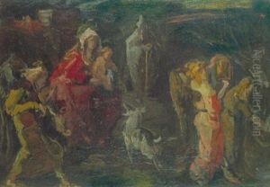 Geburt Christi by Franz Naager