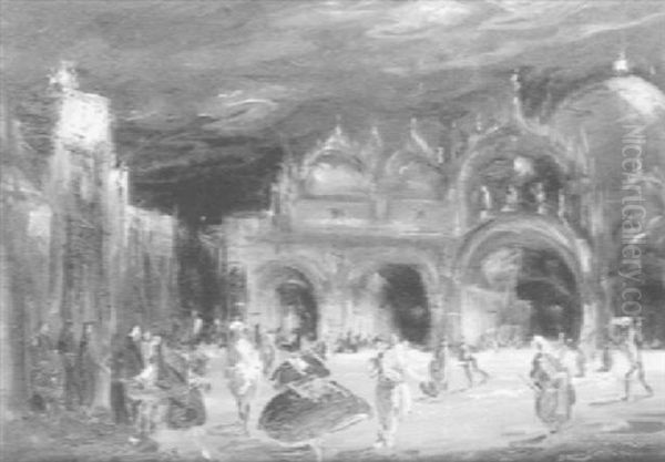 Night-time Carnival, St. Marks Square, Venice - view 1