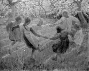 Children Singing And Dancing In A Circle