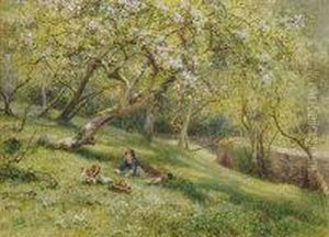 In The Shade Of An Apple Tree by James Georges Bingley