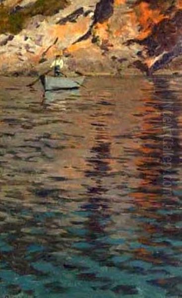 Man Rowing - view 1