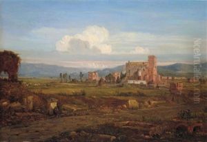 Campagnalandschaft In Der Nahe Von Rom