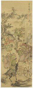 The Eight Sages by Nagasawa Rosetsu