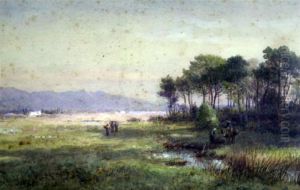 Near The Mouth Of The River Arno, Tuscany by James Georges Bingley