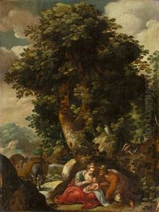 Rest On The Flight Into Egypt by Jan Nagel