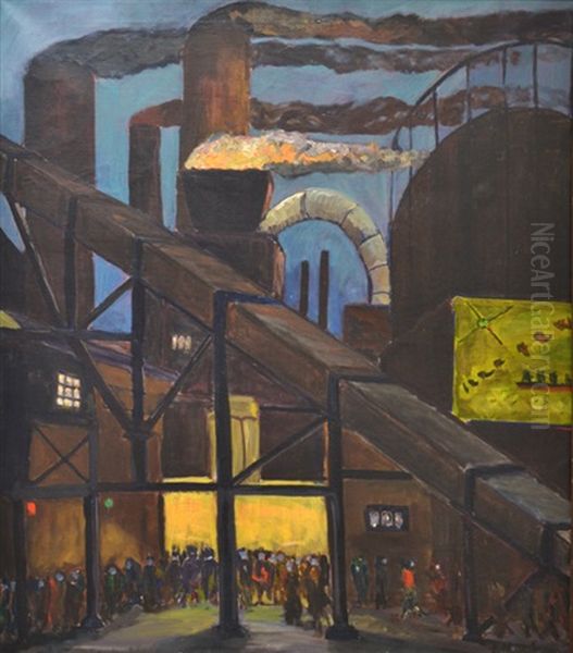 Factory At Night - view 1