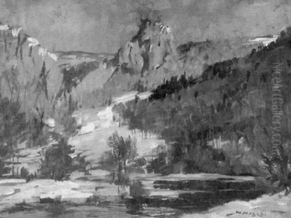 Schneebedeckte Alpenlandschaft - view 1
