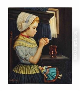 Threading A Needle by Ernest De Nagy