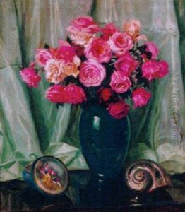Floral Still Life by Ernest De Nagy