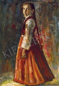 Young Girl In A Red Skirt Young Girl In A Red Skirt