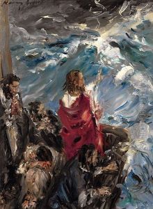 Christus Beruhigt Den Sturm Am See Genezareth by Sigismund Nagy