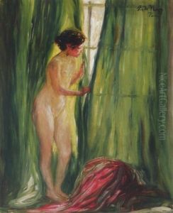 Parizsi Muteremablakban (in The Window Of The Studio In Paris) by Sigismund Nagy