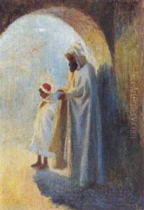 Le Grand Pere Et L'enfant by Sigismund Nagy