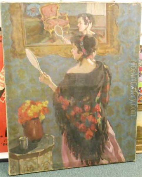 Woman Before A Mirror - view 1