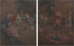 Hundred Children by Jiao Bingzhen