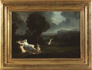 Diane Et Acteon by Johann August Nahl the Younger