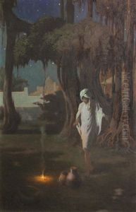 Young Arab By A Fire Young Arab By A Fire