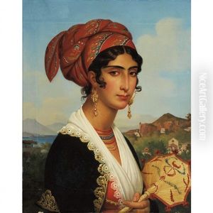 Portrait Of A Young Woman Of Ischia