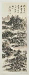 Depicting A River Landscape by Huang Binhong