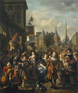Theaterbuhne In Einer Stadt by Matthys Naiveu