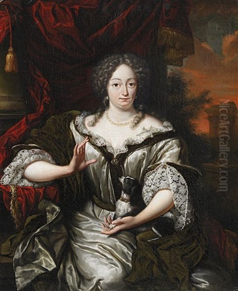 Bildnis Einer Dame Mit Einem Hundchen - view 1