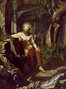 Der Heilige Hieronymus by Matthys Naiveu