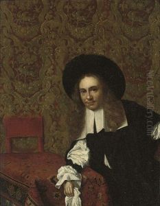 Portrait Of A Gentleman Leaning On A Draped Table Portrait Of A Gentleman Leaning On A Draped Table