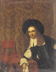 Portrait Of A Gentleman Leaning On A Draped Table Portrait Of A Gentleman Leaning On A Draped Table