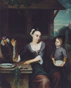 A Herring Seller by Matthys Naiveu