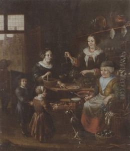 Die Traubenverkauferin by Matthys Naiveu