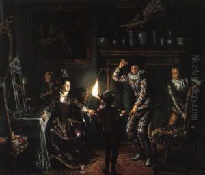 Les Pitreries Du Polichinelle Devant Une Dame De La Cour by Matthys Naiveu