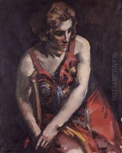Seated Woman by Kanji Nakamura