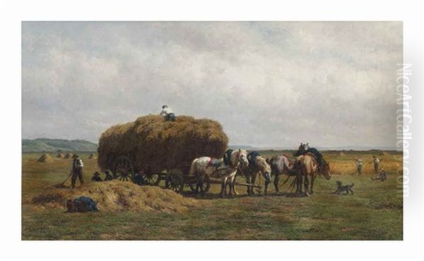 Loading The Hay Wagon - view 1