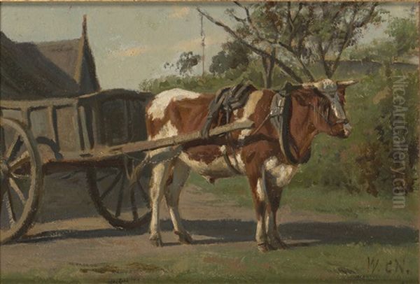 A Cow With A Towcart - view 1