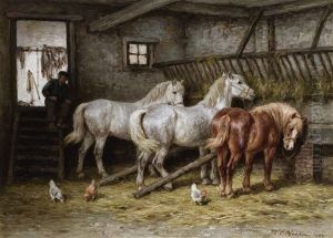 Ponies In A Stable