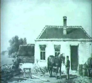 Vor Der Bottcherei by Willem Carel Nakken
