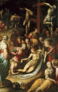 The Deposition From The Cross by Giovanni Battista di Matteo Naldini