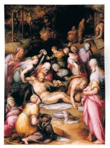 The Lamentation Over The Dead Christ by Giovanni Battista di Matteo Naldini