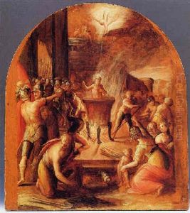 Martirio Di San Giovanni Evangelista by Giovanni Battista di Matteo Naldini