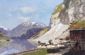 Polish Landscape by Wladimir (Wlodzimierz) Nalecz