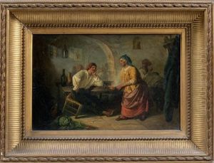 Interieur De Taverne by Auguste Gabriel Nancy