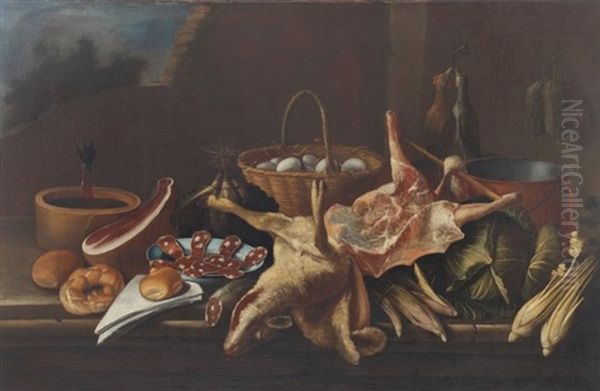 Natura Morta Con Salami, Selvaggina - view 1