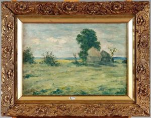 Paysage Aux Meules De Foin