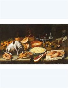 Natura Morta Con Cane, Carni, Frutta, Melone E Pasta (+ Natura Morta Con Carni, Verdure, Formaggio E Gatto; 2 Works)