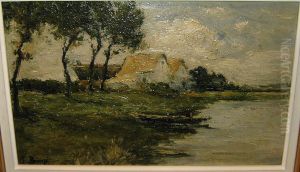 Maisons Au Bord De La Riviere by Franz Binje