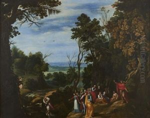 La Predication De Saint Jean Baptiste by Filippo Napoletano