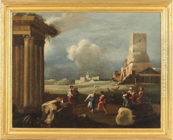Ballo Popolare Al Foro Con San Pietro Sullo Sfondo - view 1