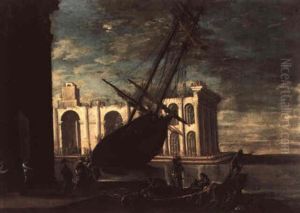 Paesaggio Marittimo Con Nave Paesaggio Marittimo Con Nave