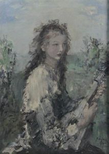 Portrait Of A Girl by Aurel Naray