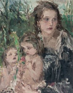 Mutter Mit Kindern by Aurel Naray